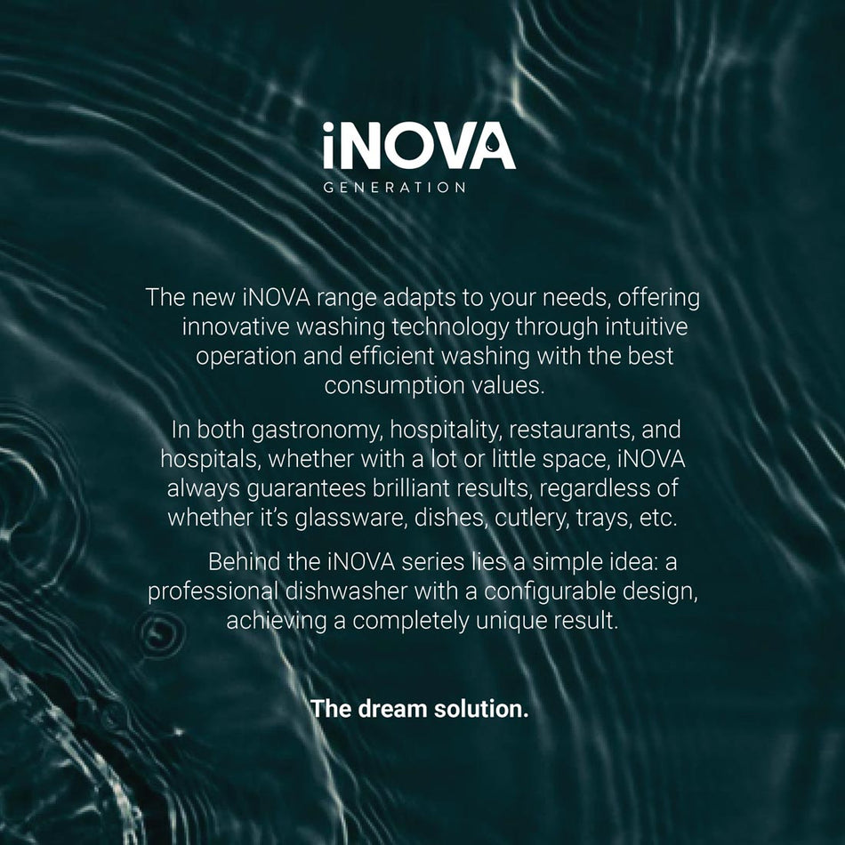 iNova Heated Recovery Pass - Through Dishwasher  -  WHC - 502TRCBD - Commercial Kitchen Appliances