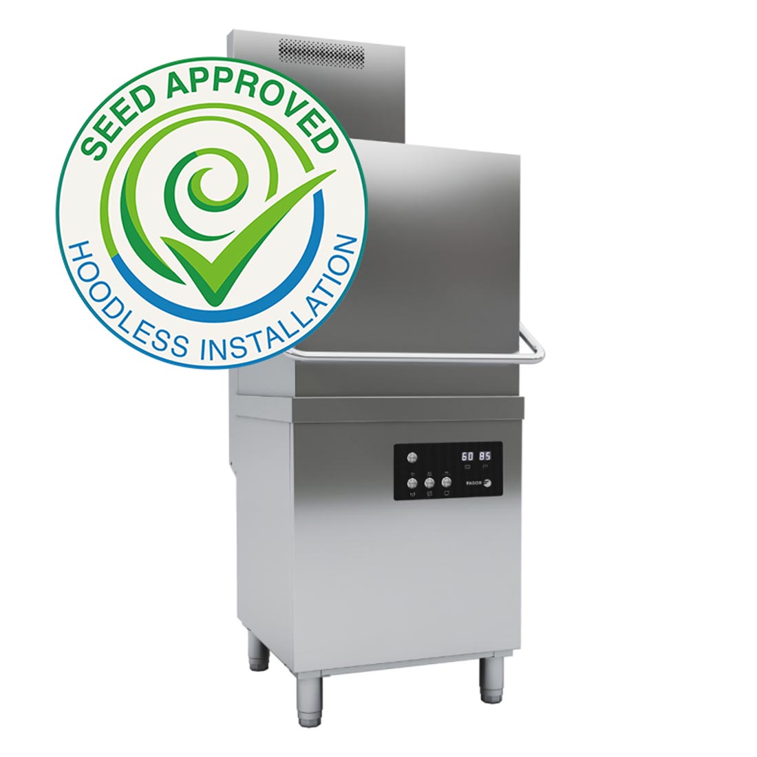iNova Heated Recovery Pass-Through Dishwasher - WHC-502TRCBD - Commercial Kitchen Appliances
