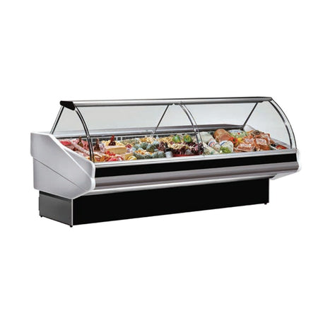 ItaliaCool Curved Front Glass Deli Display PAN2000 - Commercial Kitchen Appliances