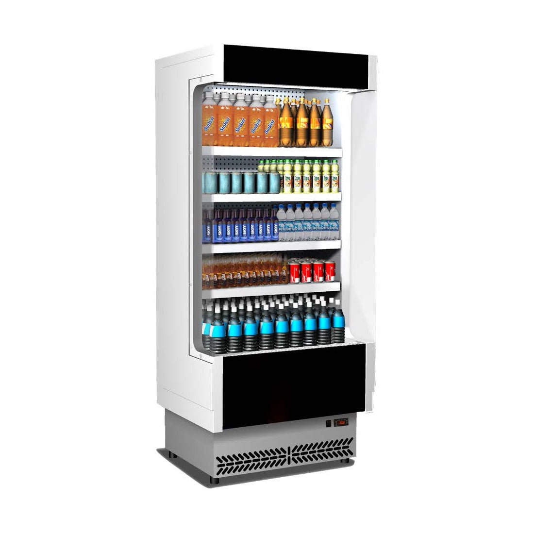ItaliaCool Open Chiller With 4 Shelves TDVC60 - CA - 100 - Commercial Kitchen Appliances