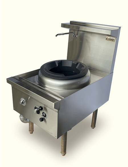Jasper JA-1DB single duckbill wok burner — front view