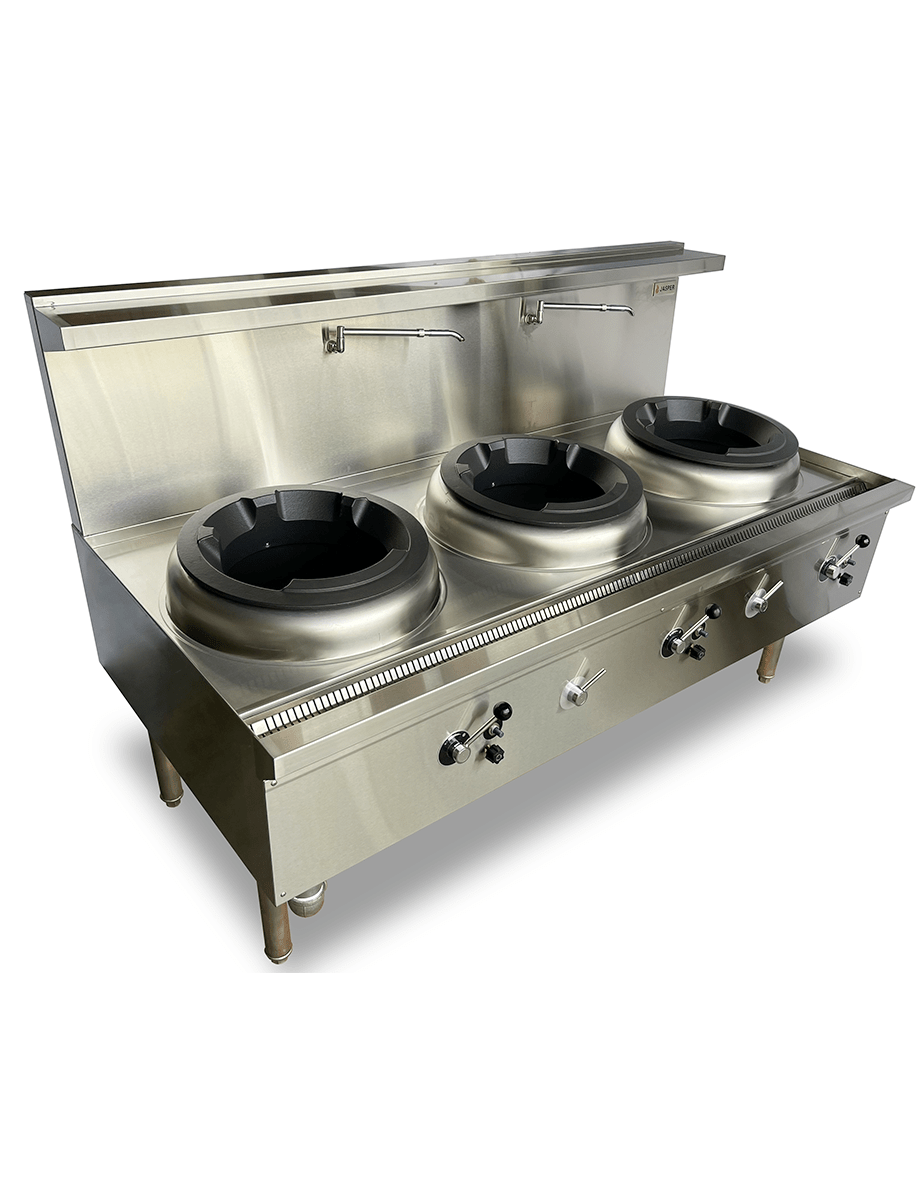 Jasper Triple Gas Wok Burner (Chimney Burner) JA - 3CB - Commercial Kitchen Appliances