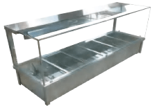 Jasper Wet Hot Food Display 2060mm Wide BM12 - Commercial Kitchen Appliances
