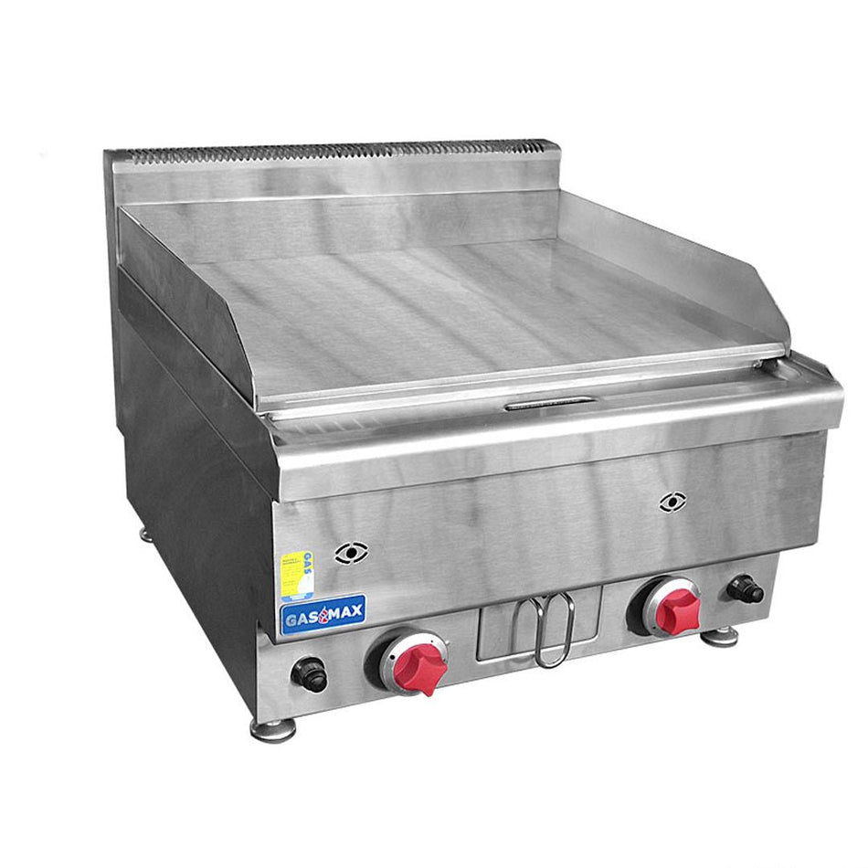 GASMAX Benchtop 2 Bunner Griddle 600mm JUS-TRG60ELPG