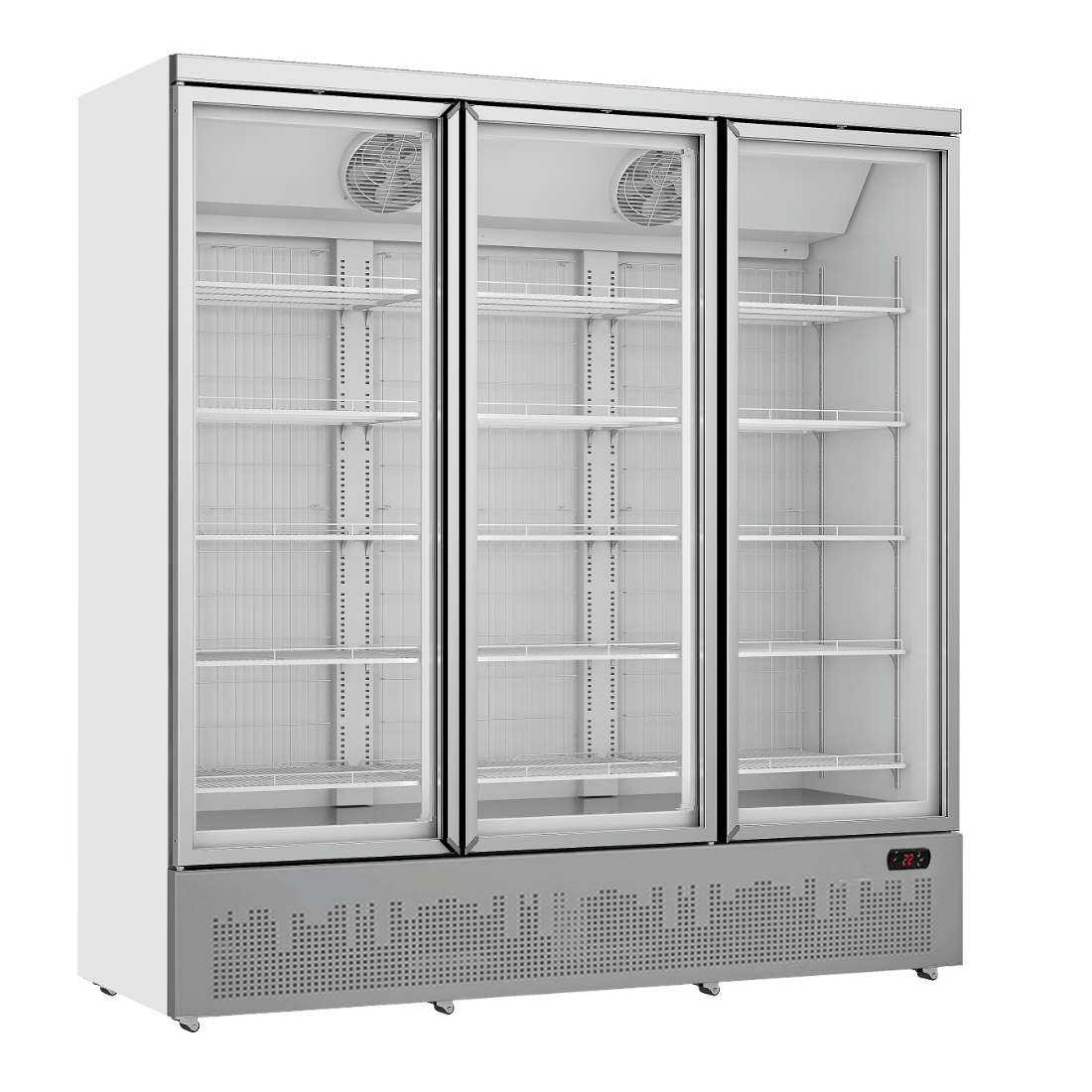 Triangles Freezer Thermaster LG-1500GBMF Triple Door Supermarket Freezer – Commercial ...