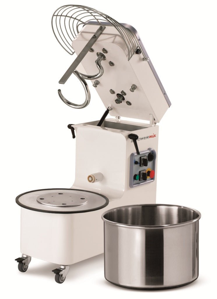 Mecnosud Spiral Mixer - Tilting Head Removable Bowl Single Speed - Commercial Kitchen Appliances