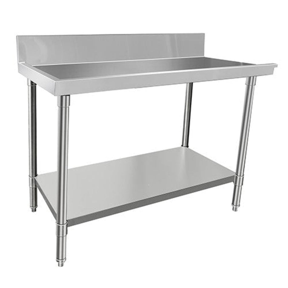 Mixrite Stainless Steel Left-Handed Dishwasher Bench Outlet - 1200mW x 700mmD - commercial kitchen equipment - WAT7120L-SM