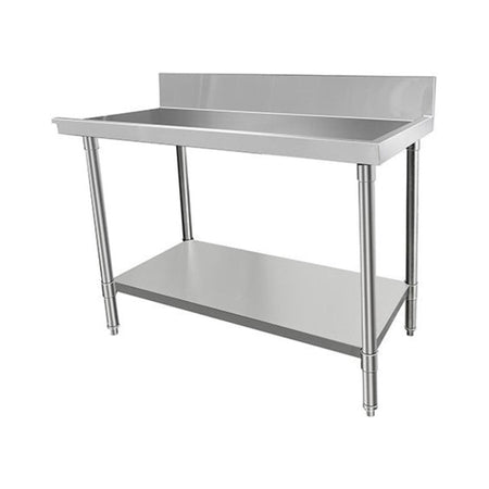 Mixrite Stainless Steel Right-Handed Dishwasher Bench Outlet - 1200mW x 600mmD - commercial kitchen equipment - WAT6120R-SM