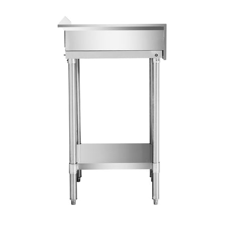 Modular Systems 304 Grade Corner Workbenches with 150mm Splashback & Undershelf - Commercial Kitchen Appliances