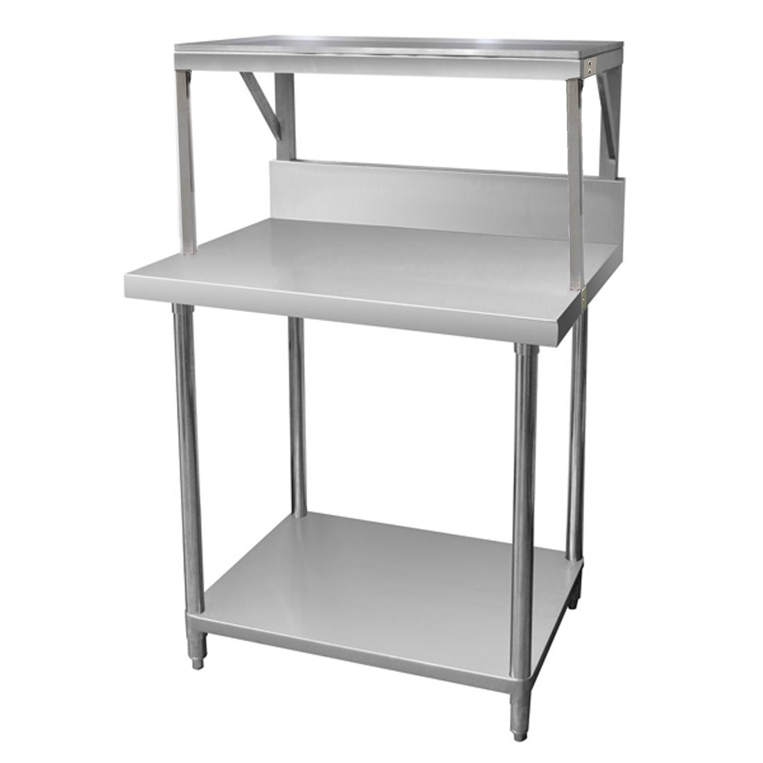 Modular Systems 304 Grade Heavy Duty Salamander Bench With Shelf Braces SMB - 7 - 0900 - Commercial Kitchen Appliances