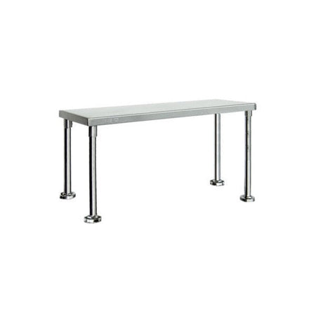 Modular Systems 304 Grade Stainless Steel Single Tier Workbench Flat Feet Overshelf - 300mm Depth - WBO1-1200 - Image 2