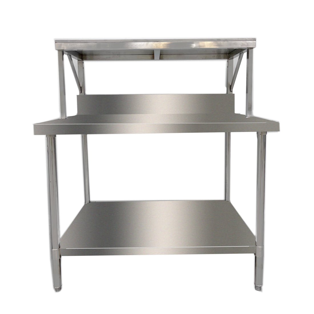 Modular Systems 340 Grade Modular Heavy Duty Salamander Bench With Shelf Braces SMB - 8 - 1200 - Commercial Kitchen Appliances