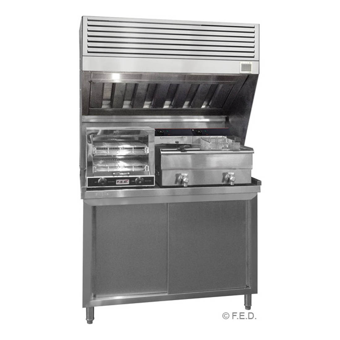 Modular Systems HOOD1000A hood — 3-stage filter cassette detail