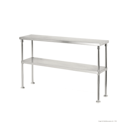 Modular Systems Double Tier 400mm Deep Workbench Overshelf 750mm High WBO2 - 1200 - 400 - Commercial Kitchen Appliances