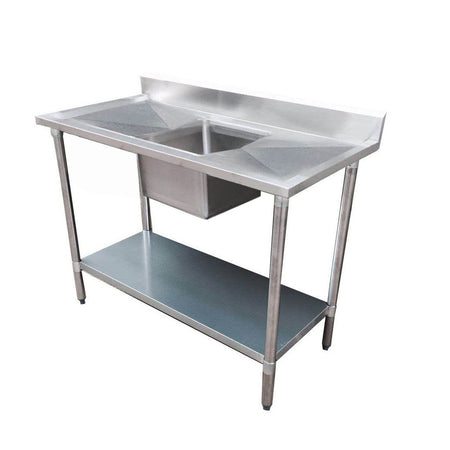 Modular Systems Economic 304 Grade SS Centre Single Sink Bench 1500x600x900 with 500x400x250 1500 - 6 - SSBC - Commercial Kitchen Appliances