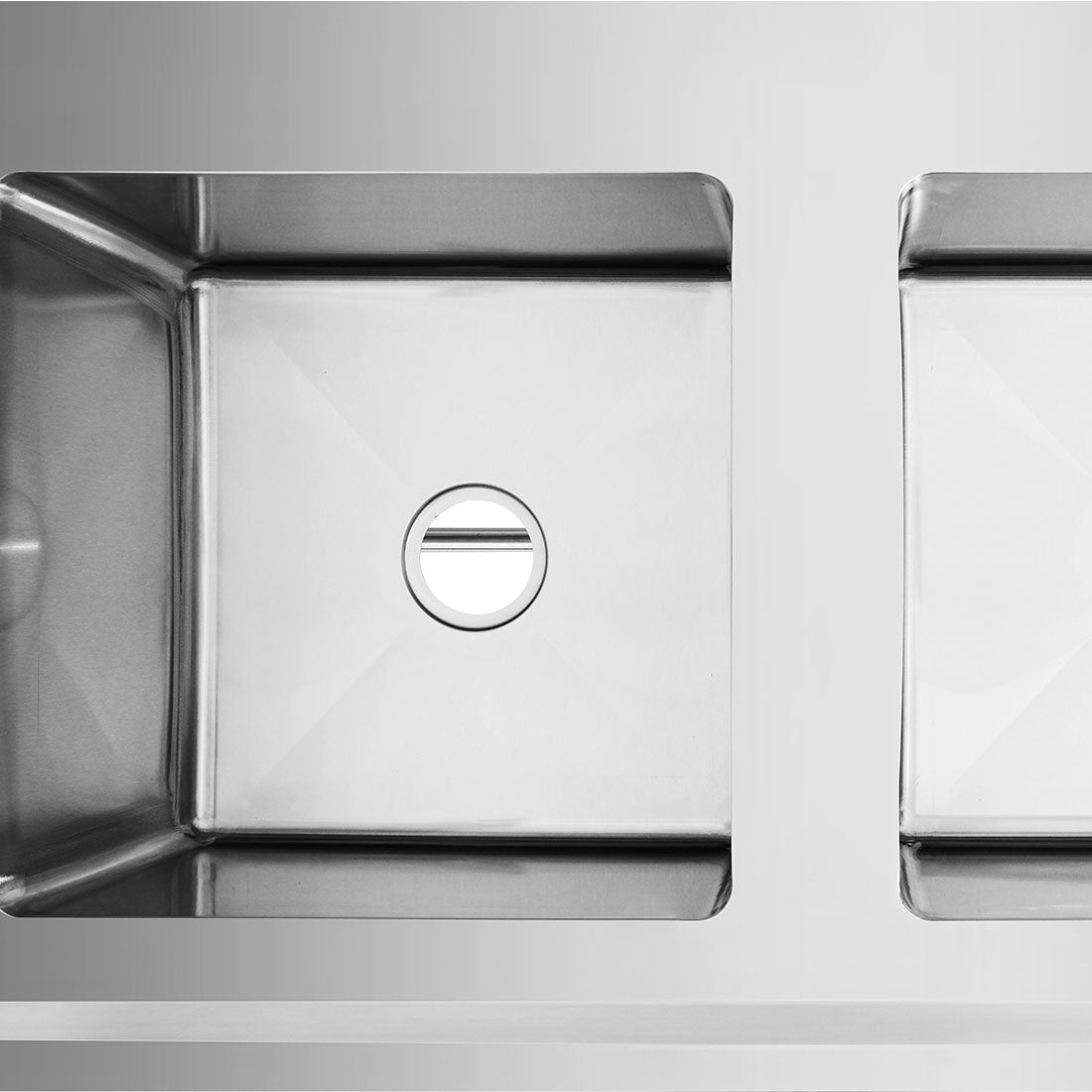 Modular Systems Left Inlet Double Sink Dishwasher Bench - Commercial Kitchen Appliances