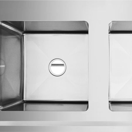 Modular Systems Left Inlet Double Sink Dishwasher Bench - Commercial Kitchen Appliances