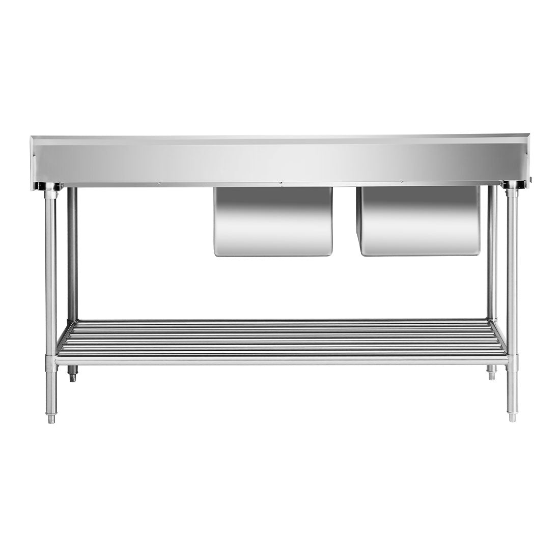 Modular Systems Left Inlet Double Sink Dishwasher Bench - Commercial Kitchen Appliances