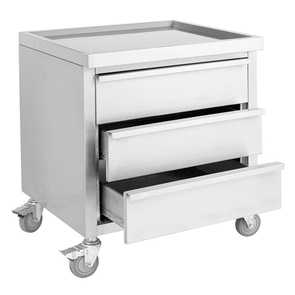 Modular Systems Mobile Work Stand With 3 Drawers MDS - 6 - 700 - Commercial Kitchen Appliances