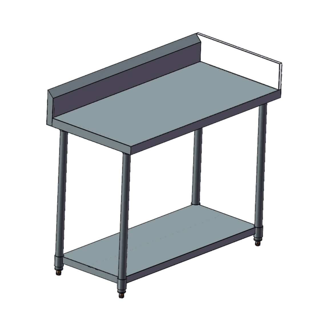 Modular Systems Modular System Splashback Extension For Premium 600 Series Bench WBB6 - SB - Commercial Kitchen Appliances