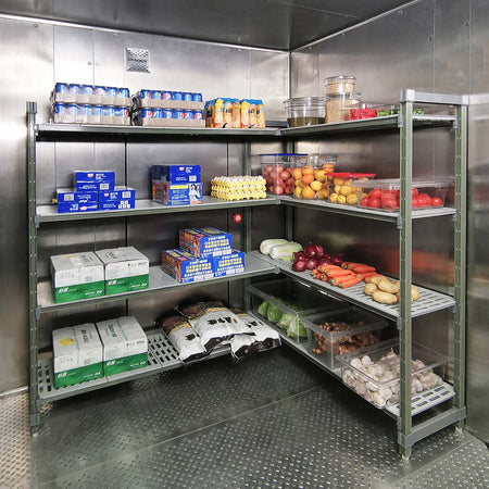 Modular Systems Poly Coolroom Shelving Starter Kit - PCU18/42 - Commercial Kitchen Appliances
