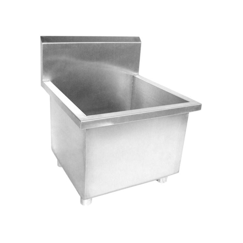 Modular Systems SMS-H stainless steel single mop sink — front view