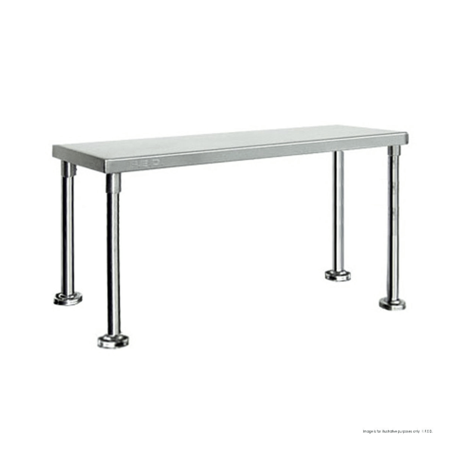 Modular Systems Single Tier 400mm Deep Workbench Overshelf 450mm High WBO1 - 1200 - 400 - Commercial Kitchen Appliances