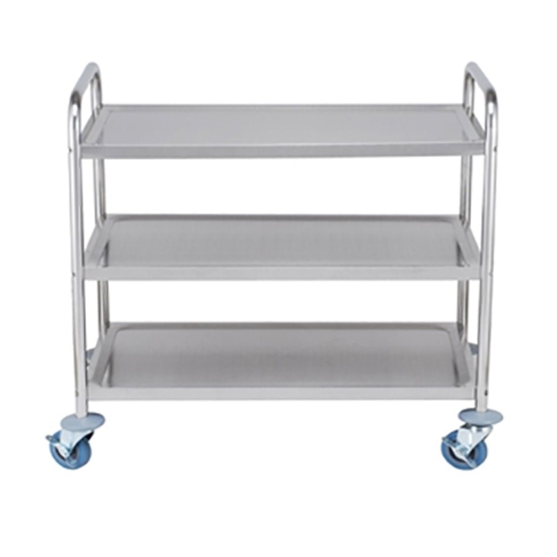 Modular Systems YC-103 stainless steel 3-shelf trolley — front view