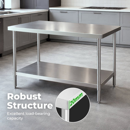 Modular Systems Stainless Steel Workbench WB7 - 0800/A - Commercial Kitchen Appliances
