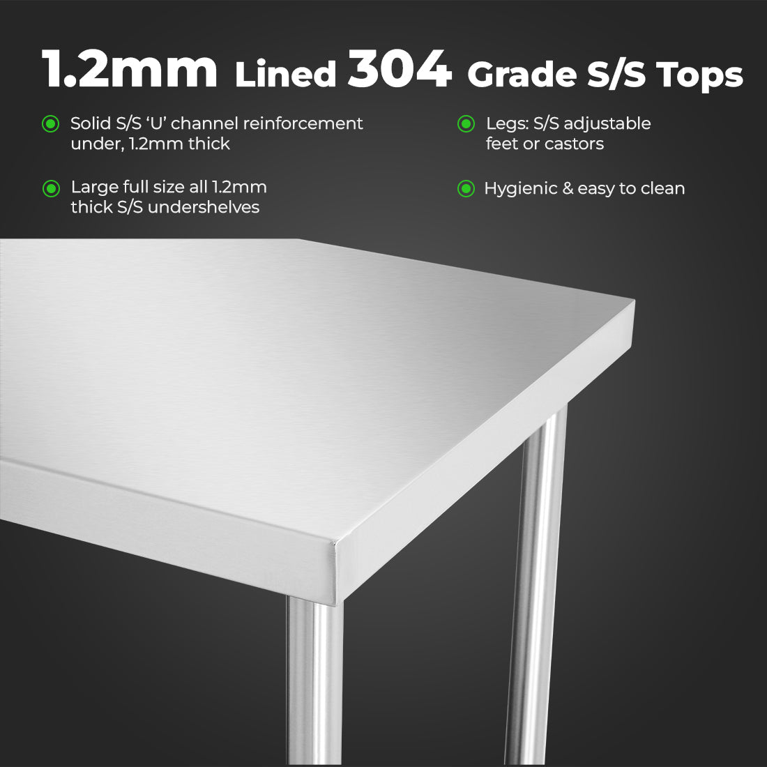 Modular Systems Stainless Steel Workbench WB7 - 0800/A - Commercial Kitchen Appliances