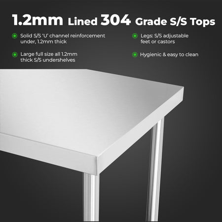 Modular Systems Stainless Steel Workbench WB7 - 1000/A - Commercial Kitchen Appliances