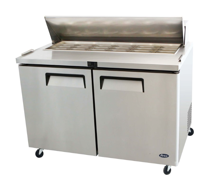 Atosa 2 Door Sandwich Prep Table Fridge - 1225mm MSF8306