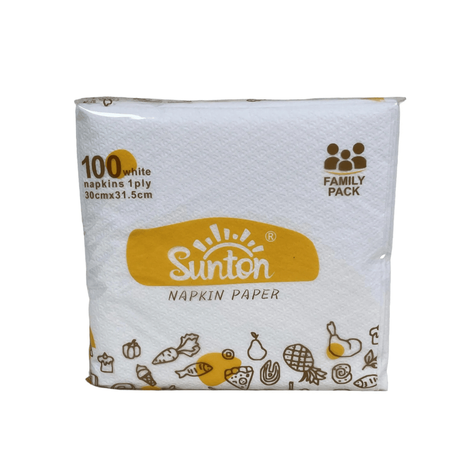 PakMax 1 Ply 315 mm 1/4 Fold White Napkin FWN114-315-100 Carton of 4800 - Commercial Kitchen Appliances