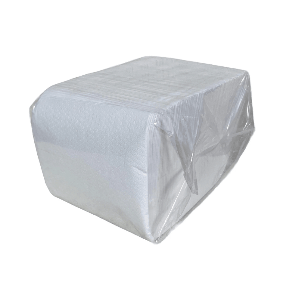 PakMax 1 Ply 315 mm 1/4 Fold White Napkin FWN114-315-500 Carton of 4000 - Commercial Kitchen Appliances