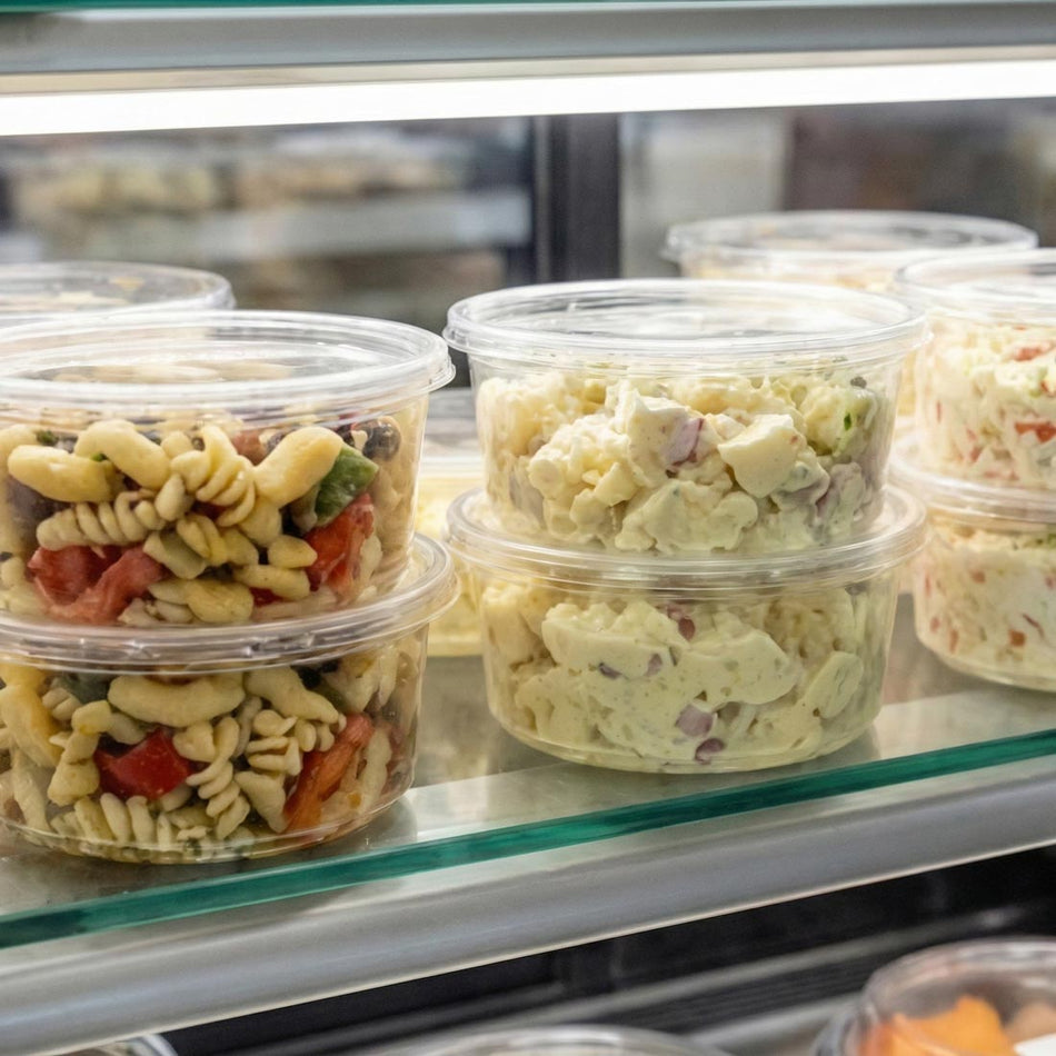 PakMax 12 oz Clear PET Deli Container DELI-117-12C Carton of 500 - Commercial Kitchen Appliances