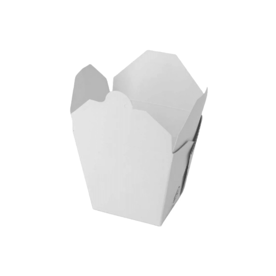 PakMax 16 oz White Paper Food Pails FP-16W Carton of 400 - Commercial Kitchen Appliances