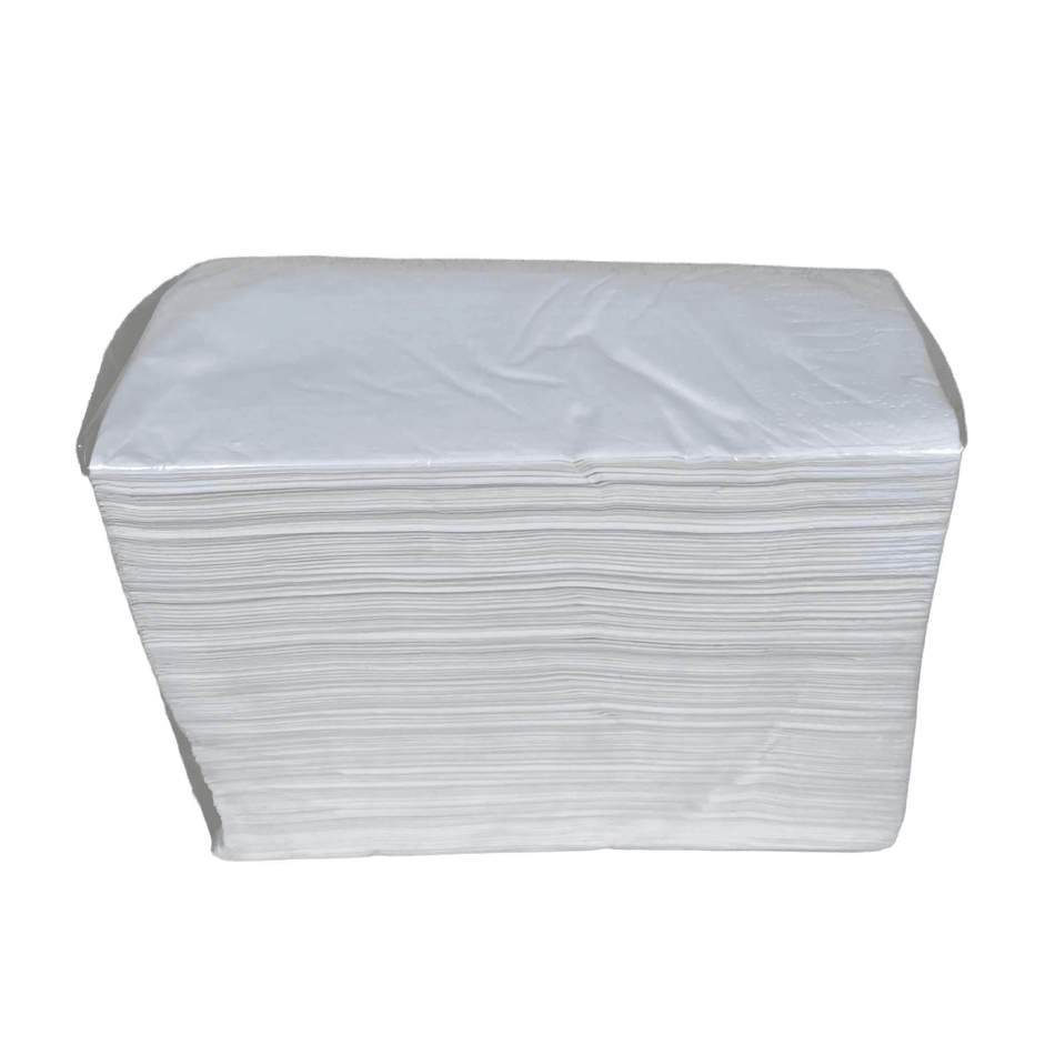 PakMax 2 Ply 400 mm 1/8 Fold White Napkin FWN218-400-125 Carton of 2500 - Commercial Kitchen Appliances