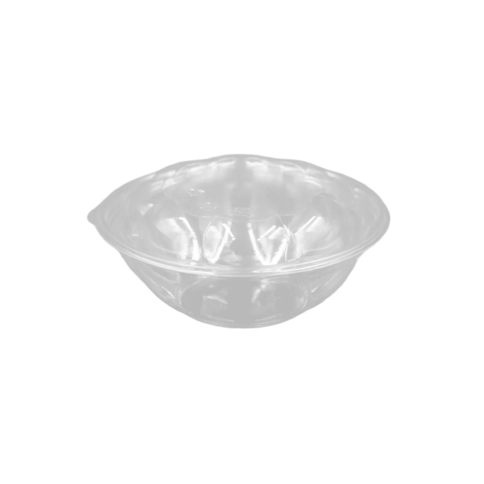 PakMax 24 oz PET Rose Salad Bowl Combo RSBC-24C Carton of 150 - Commercial Kitchen Appliances