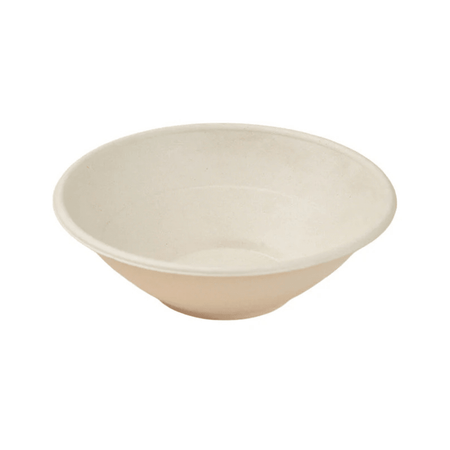 PakMax 32 oz Deep Sugarcane Bowl DB-196-32W Carton of 500 - Commercial Kitchen Appliances