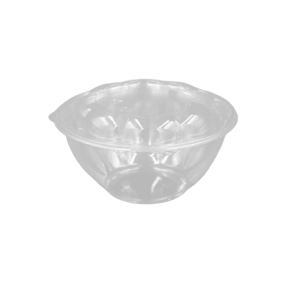 PakMax 32 oz PET Rose Salad Bowl Combo RSBC-32C Carton of 150 - Commercial Kitchen Appliances