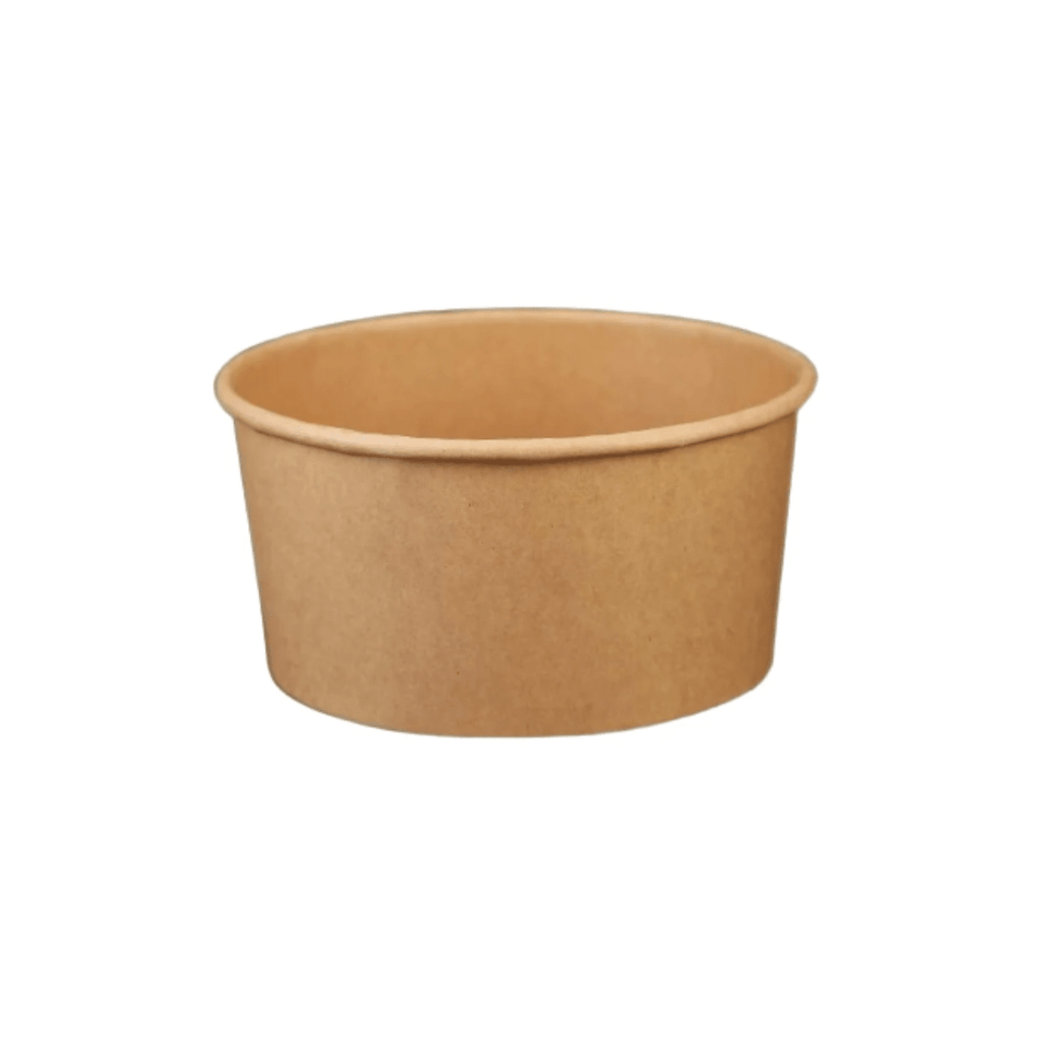 PakMax 500 ml Kraft Paper Salad Bowl KPSB-45H-500 Carton of 300 - Commercial Kitchen Appliances
