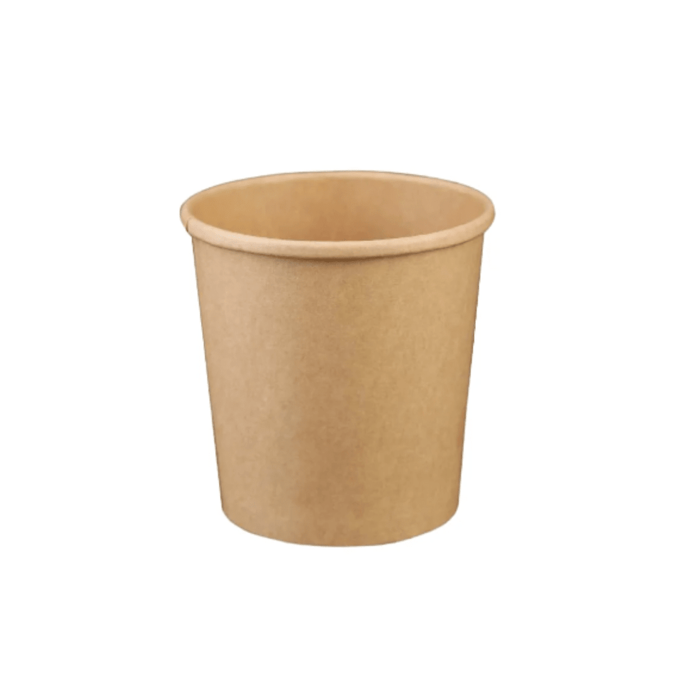 PakMax 8 oz Kraft Paper Deli Container DELI-96-8K Carton of 500 - Commercial Kitchen Appliances