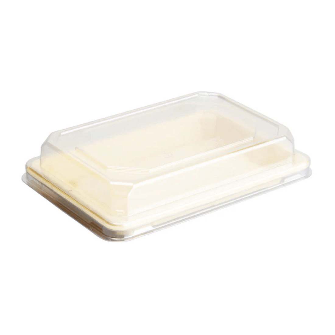 PakMax Clear PET Lid for ST-08 Sushi Tray ST-08-LID Carton of 500 - Commercial Kitchen Appliances