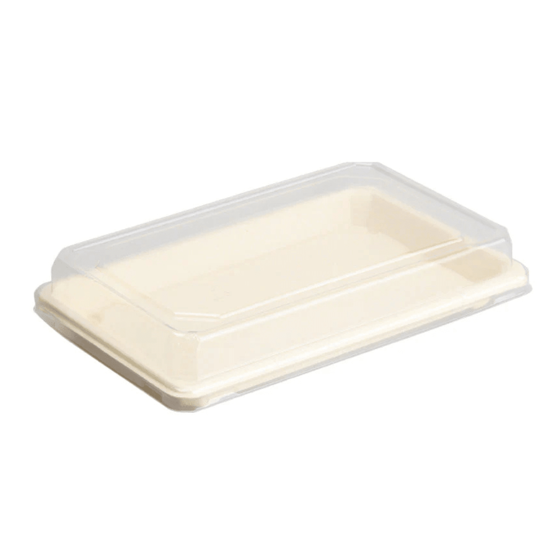 PakMax Clear PET Lid for ST-15 Sushi Tray ST-15-LID Carton of 500 - Commercial Kitchen Appliances