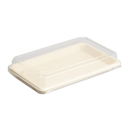 PakMax Clear PET Lid for ST-15 Sushi Tray ST-15-LID Carton of 500 - Commercial Kitchen Appliances