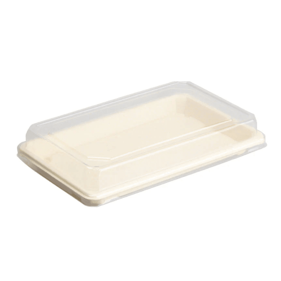 PakMax Clear PET Lid for ST-15 Sushi Tray ST-15-LID Carton of 500 - Commercial Kitchen Appliances
