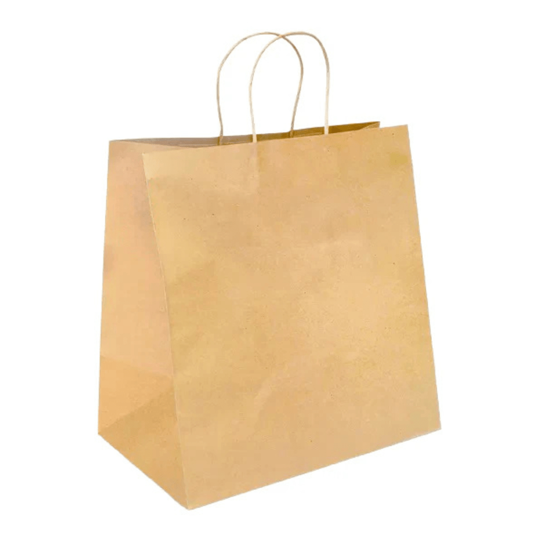 Pakmax Jumbo Twist Handle Kraft Paper Bags RPRR - 120 - J - Commercial Kitchen Appliances
