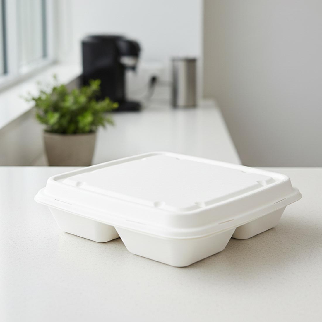 PakMax Lid for LT-51 5 Compartment Lunch Tray LT-51-LID Carton of 300 - Commercial Kitchen Appliances