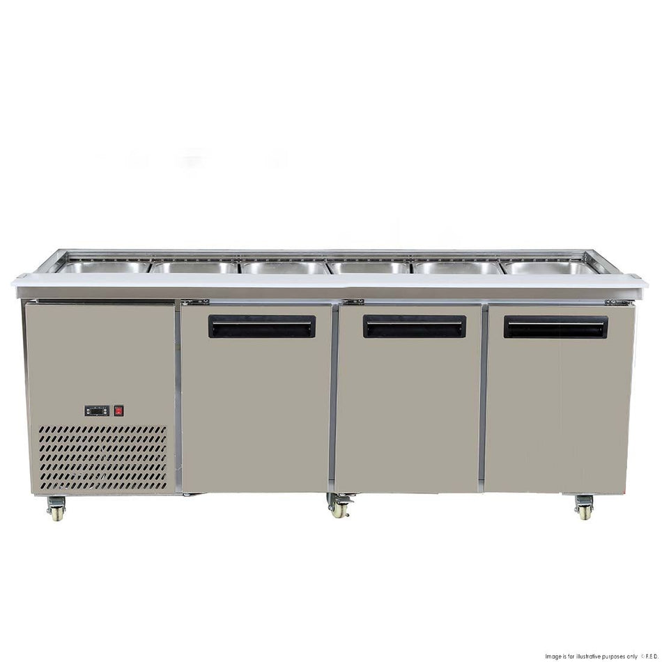 Thermaster Bench Station Three Door 6× 1/1 Gn Pans PG210FA-B