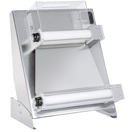 Prismafood DSA420RP pizza dough roller — front view stainless steel